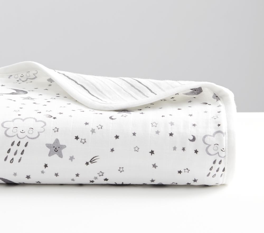 Organic Oversized Muslin Skye Baby Blanket